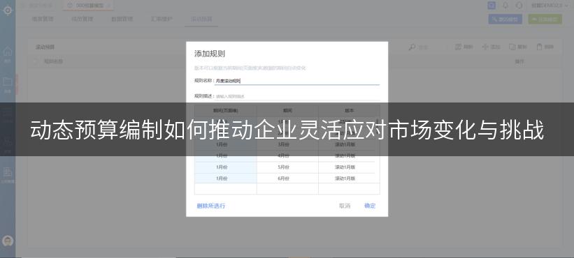 动态预算编制如何推动企业灵活应对市场变化与挑战