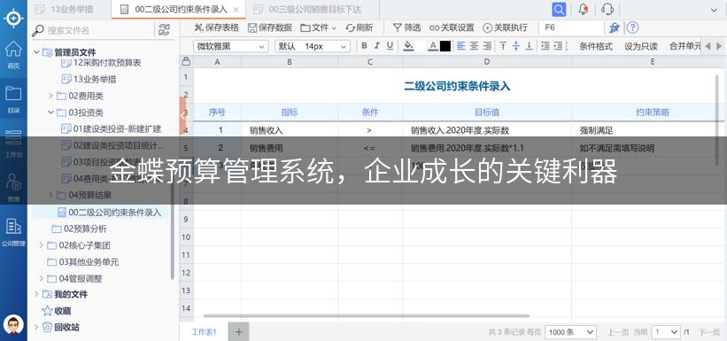 金蝶预算管理系统，企业成长的关键利器