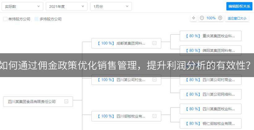 如何通过佣金政策优化销售管理，提升利润分析的有效性？