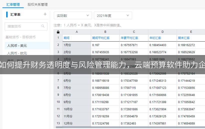 全面预算管理系统如何提升财务透明度与风险管理能力，云端预算软件助力企业高效管理与编制